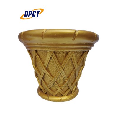 frp round planter,large frp flower pot outdoor